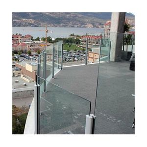 Barandillas de Acero Inoxidable Modernas Prima con Cristal, Cerramientos de Piscina sin Marco, Adecuados para Balcones, Escaleras, Villas y Hoteles - Product Image 4