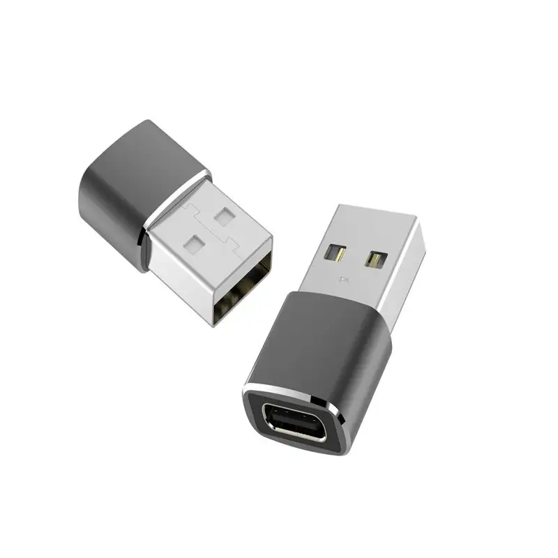 USB C Female To USB Male Adapter 2 Pack Type A Charger Cable Power Adapter For I Phone Samsung Galaxy Note Etc
