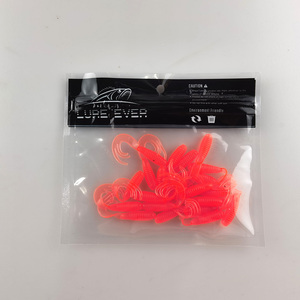 Leurre souple de pêche à queue fendue MINI Grub de 4cm et 0.7g, 20 pièces/sac - Product Image 4