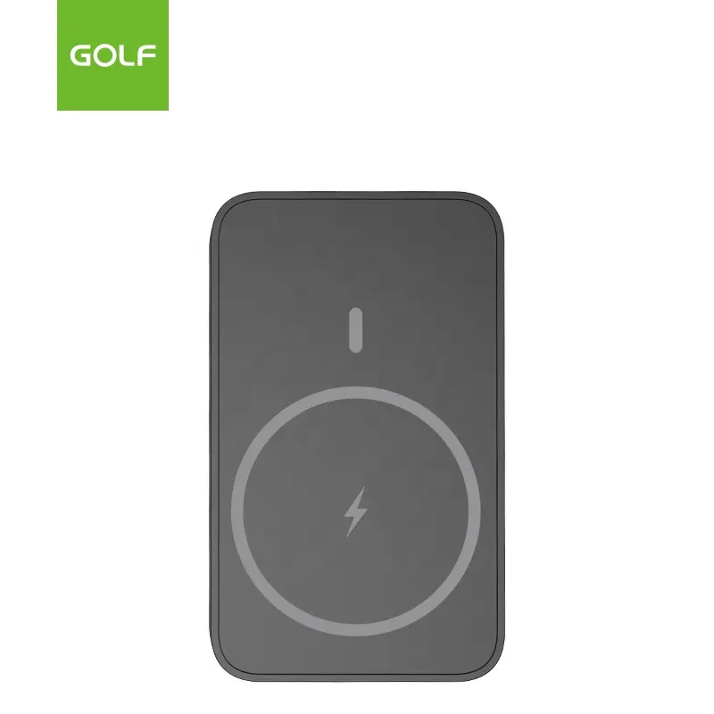 Golf carteira portátil tamanho do li, carregador de polímero de alta qualidade, logotipo personalizado, melhor vendedor magnético sem fio, banco de energia, 50000mah