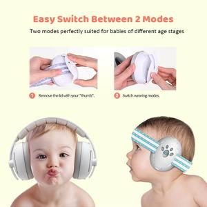 赤ちゃんの耳保護耳音消音ヘッドフォン幼児睡眠聴覚保護具赤ちゃんのための耳耳 - Product Image 4