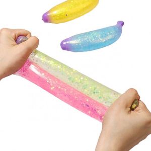 Juguete Antiestrés Personalizado de Plátano de Subida Lenta, Bola de Juguete de Frutas para Niñas y Niños de 2 a 13 Años - Product Image 1