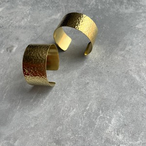 Premium Quality Polished Hammered Brass Real <b>Touch</b> Women's Wide Open Cuff <b>Bracelet</b> Set Antique for Party Wear at Lowest Prices - Product Image 3