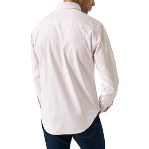 Camisa Oxford para Hombre, 100% Algodón, a Rayas, Manga Larga, Cierre de Botones, Corte Entallado con Bolsillo, Estilo Casual Elegante para Otoño, Fabricante Personalizado - Product Image 2