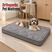 Orthopädische Hundebettmatratze mit individuellen Markenlabels, Bezugsstoffen, Paspelierung und Quilt-Optionen für Marken-Haustierbetten im Einzelhandel