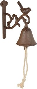 Classico rustico in ghisa campana porta quattro uccellini Vintage antico stile retrò decorazione per esterno casa anello giardino - Product Image 3