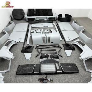 Kit de Carrocería de Fibra de Carbono Seca Semiforjada Estilo Mansori con Parachoques, Capó y Alerón para Mercedes Benz Clase G W464 G63 AMG G500 - Product Image 5