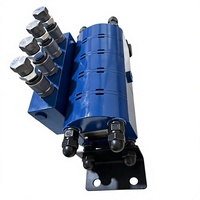 Diviseur de débit hydraulique 1,5 cc 1 entrée 4 sorties, 280 bars, haute précision, engrenage synchrone en fonte pour synchronisation multicylindre