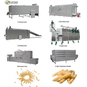 LINYANG 40kg/h 60kg/h <b>Small</b> Fully Automatic Pasta Extruder Macaroni Making Machine Food Grade Stainless Steel - Product Image 3
