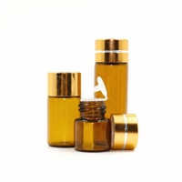 Flacons en verre ambré de 1 ml à 5 ml pour huiles essentielles, échantillons vides, impression sérigraphique, autocollants, recharge, emballage format d'essai – Approvisionnement direct usine