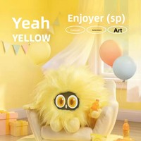 Peluche Inteligente con IA, Relleno de Algodón PP, Hecho en China, 4 Colores, Ojos LED con Expresión de Emociones, Juguete Coleccionable, Regalo