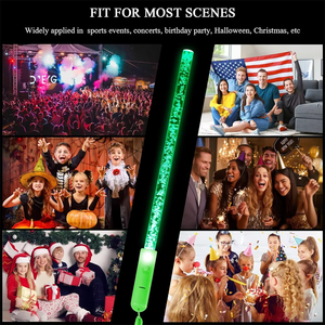 Hot <span class=keywords><strong>Sale</strong></span> 26cm Leuchten Zauberstab Led Leuchtstäbe Rave Party begünstigt Acryl blase Bunte blinkende Zauberer Zauberstäbe für Party zubehör - Product Image 5