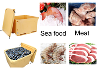 Grande boîte à palette de transport de poissons vivants isolée écologique en PEBD 300-1000L