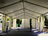 Tienda de marquesina hecha a medida, carpa de aluminio para eventos temporales al aire libre, de color blanco, para la venta