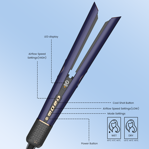 PRITECH Wet to Dry Luftstrom Styler Glätte isen Ionic <span class=keywords><strong>Flat</strong></span> Iron Professional Trockner und Luft Haar glätter - Product Image 3