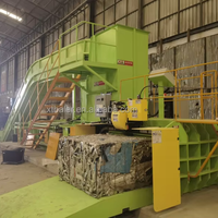 Presse à balles hydraulique automatique à deux vérins, moteur haute puissance, attache en PP pour matériaux de rebut en aluminium, machine de recyclage industrielle 200 tonnes
