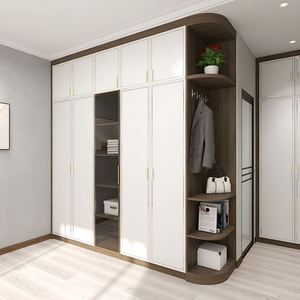 Armoire de chambre à coucher solide et réglable de haute qualité, compartiments de rangement spacieux, fabrication durable et écologique pour villa - Product Image 5