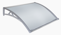 Nouveaux auvents transparents en polycarbonate pour porte ou fenêtre
