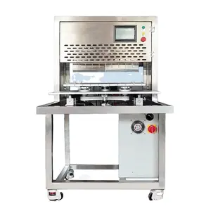 Otomatik yuvarlak kek pizza pasta kare ekmek ultrasonik kesme makinesi