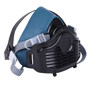 Respirator <span class=keywords><strong>Gas</strong></span> Mulut Anti Debu PPE EN 140 Biru Setengah Masker <span class=keywords><strong>Gas</strong></span> Dengan Filter - Product Image 2