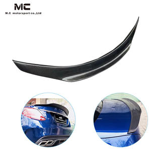 Aileron arrière en fibre de carbone style PSM pour <span class=keywords><strong>Mercedes</strong></span> Benz Classe C W205 AMG C63, pour berline 4 portes, véritable aileron arrière C63 - Product Image 1