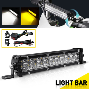 ชุดไฟหน้า LED สีขาวเหลือง ไฟสปอตไลท์ LED ไฟทำงาน สำหรับ Honda CRF250R Yamaha YZ450F DRZ400 - Product Image 1