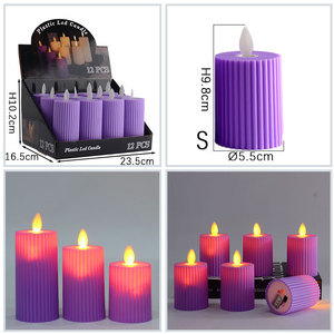 Cross-Border Home Birthday Party Dekorative Lampe Swinging Head Umwelt freundliche Batterie Kunststoff <span class=keywords><strong>LED</strong></span>-Säule Kerzenlicht - Product Image 2