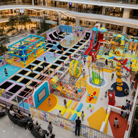 Équipement de terrain de jeu intérieur commercial pour enfants, centre d'activités et centre de divertissement familial