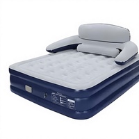 Canapé gonflable durable et grand format, économique, pour couples, lit de repos gonflable, chaise longue de camping et de plage pour l'extérieur