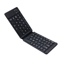 Clavier à ciseaux BT rechargeable 66 touches, ultra-fin, mini, pliable, pour ordinateur portable, tablette, PC, smartphone