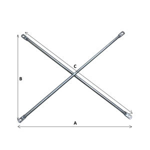 Galvanisierter Stahlrahmen Gerüst Kreuzgürtel - Product Image 5