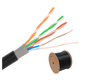 Hochwertiges wasserdichtes UTP-Massiv kabel <span class=keywords><strong>Cat5e</strong></span> für den Außenbereich 4 Paare 24AWG CCA 305M 1000FT Bulk-Ethernet-Kabel - Product Image 5