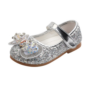 Chaussures pour enfants, chaussures de princesse brillantes avec strass, chaussures pour bébés filles pour les fêtes et les mariages - Product Image 5