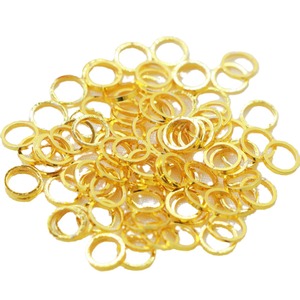 Anneaux en cuivre à boucle fermée de 10 mm, plaqués or, perles dispersées pour la fabrication de bijoux DIY - Product Image 5