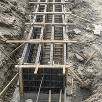 Système de coffrage modulaire en plastique léger pour la construction de murs, colonnes et dalles