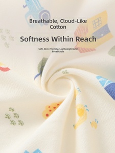 Combinaison bébé à manches courtes et pantalon long, respirante, avec protection du ventre ; Pyjama léger d'été climatisé pour bébés - Product Image 3