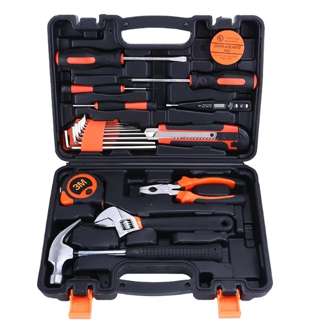 Ensemble d'outils à main ménagers 19 pièces prix usine kit d'outils multifonctionnels de haute qualité en vente