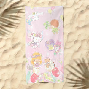 Serviettes et couvertures Kawaii KT Cat, serviettes de plage en microfibre douces et mignonnes, absorbantes, séchage rapide, sans sable, pour la piscine - Product Image 2
