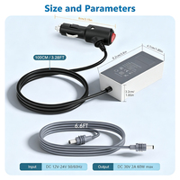 Adaptateur d'alimentation Starlink Mini extérieur étanche 12V, allume-cigare de voiture vers DC 12V/24V, convertisseur élévateur 30V 2A