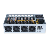 Fabrication de tôles Boîtier de serveur silencieux Utilisation à la maison Boîtier de cadre en plein air avec ventilateur de refroidissement silencieux 8 Gpu
