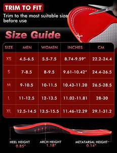 Semelles intérieures de sport en gel PU, amortissantes, absorbant la transpiration, soutien de la voûte plantaire, pour pieds plats, coussinets pour chaussures de sport - Product Image 5