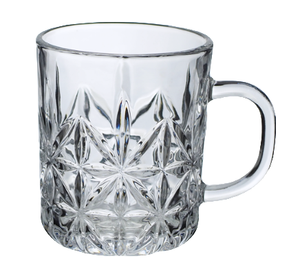 215 ml vente chaude <span class=keywords><strong>Dublin</strong></span> gaufrage tasses tasse à thé en verre avec motif gravé verres à thé transparents pour boissons chaudes/froides - Product Image 1