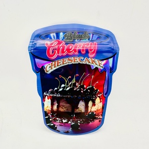 Candy Gummy 3.5g Edible Packaging Ziplock Die <b>Cut</b> Custom Printed Mylar Bags 3.5 Smell Proof Foil Moisture Proof - Product Image 2
