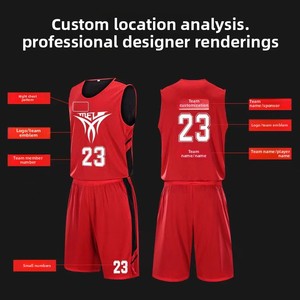 Maillot de <span class=keywords><strong>basket</strong></span>-ball en polyester double face pour hommes, uniforme d'équipe personnalisé pour les compétitions étudiantes, entraînement sans manches, séchage rapide - Product Image 3