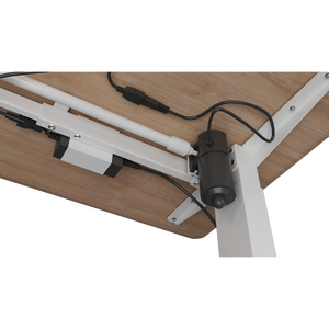 Electric Standing Desk <strong>Adjustable</strong> <strong>Height</strong> Sit Stand Home Office Desks Computer Workstation PC Work <strong>Table</strong> Wood Board Metal Frame - Product Image 5