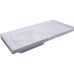 Lavabo en acrylique blanc avec panneau de lavabo 950*480*145mm pour les accessoires intérieurs des camping-cars et des yachts GR-Y023A - Product Image 4