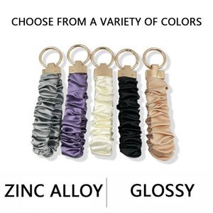 New Arrival Eco-Friendly <b>Customized</b> Panda & Fruit Design Woven Polyester Self-Defense Wristlet <b>Keychain</b> with Scrunchies - Product Image 3