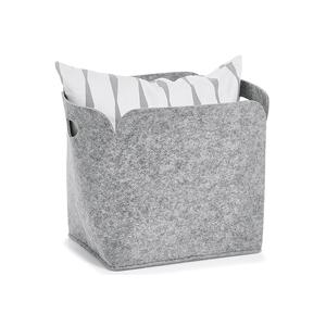 Zeller Presente Aufbewahrungskorb Filz 36x28x36cm Grau - Product Image 2
