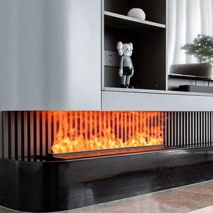 <span class=keywords><strong>Chimenea</strong></span> de Vapor Lineal RGB de Rango Completo con Sonido de Leña Ajustable y Sincronizado, Visualización Inmersiva, Decoración de Pared para Cafetería o Salón - Product Image 4