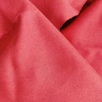 Tissu en suède tissé en polyester, faux suède pour vêtement